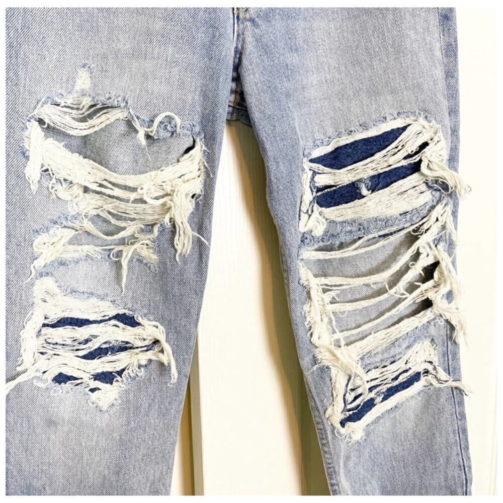 NWT GRLFRND x Revolve Karolina High-Rise E Street Distressed Skinny Jeans 32 - Picture 6 of 11